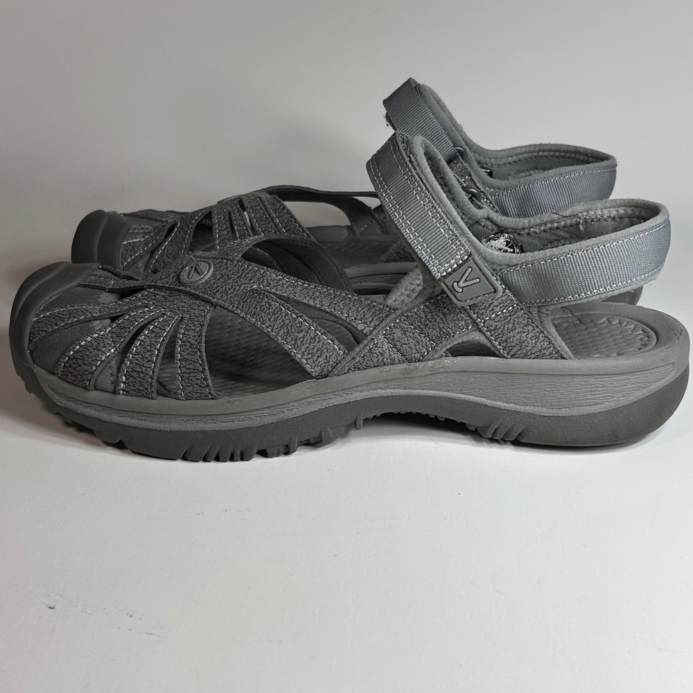 KEEN Rose Sandals Womens 10.5 Gray Hiking Trail Water Shoes Gorpcore Comfort - Picture 6 of 15
